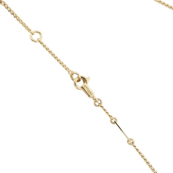 CELINE Triomphe Necklace Gold Plated/Rhinestone Gold 460GB6BZI - Picture 5 of 11